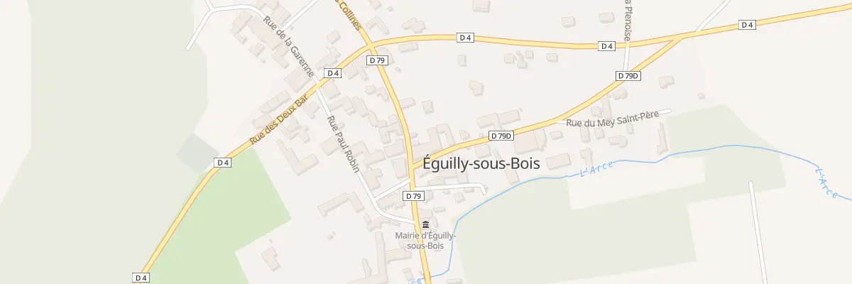 Plan du 5 Rue Saint Martin à Éguilly-sous-Bois