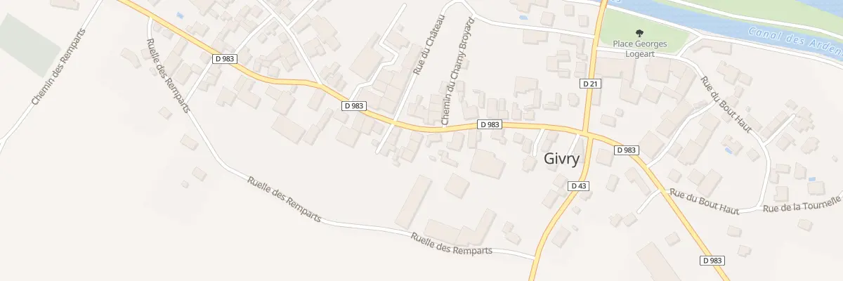 Plan du 1 Imp des Oies à Givry