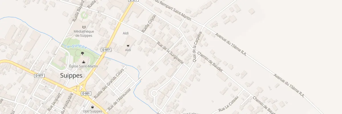 Plan du 29 Rue de la Surginerie à Suippes