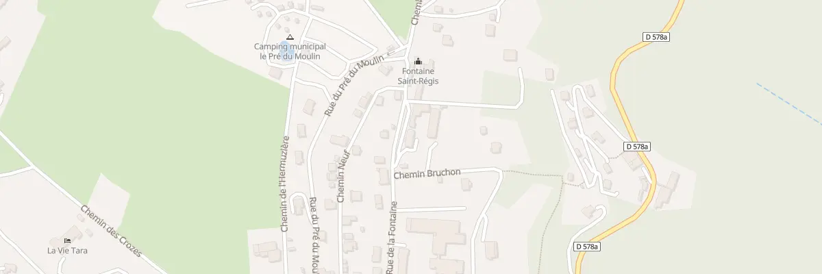 Plan du 22B Rue de la Fontaine à Lalouvesc