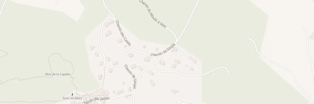 Plan du 5226 Che de Gaujac à La Capelle-et-Masmolène