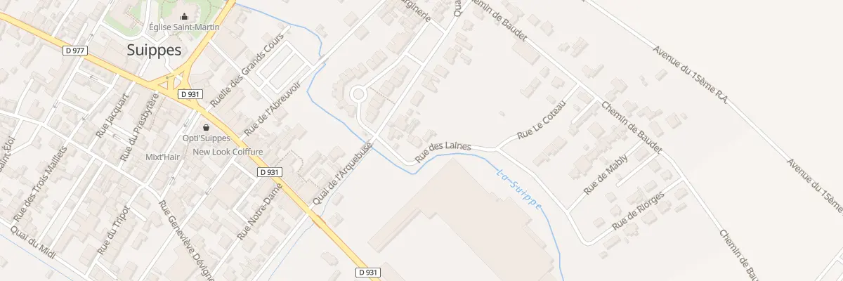 Plan du 2 Quai de la Carpière à Suippes