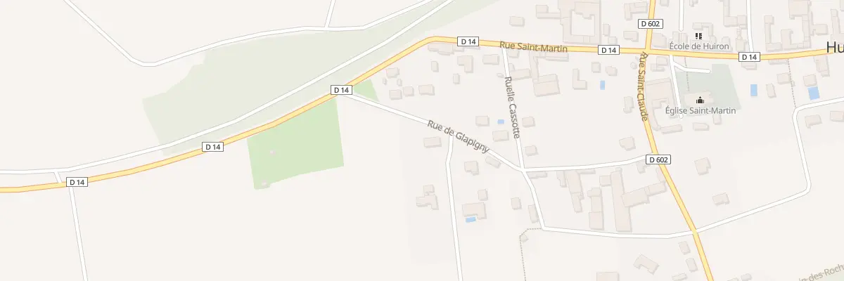 Plan du 5000 Rue de Glapigny à Huiron