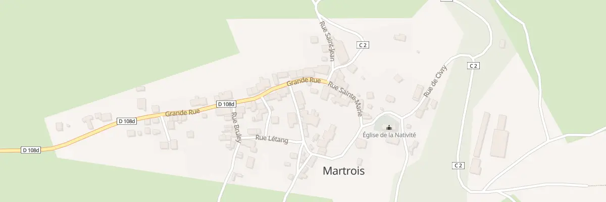 Plan du 3 Rue Le Lièvre à Martrois