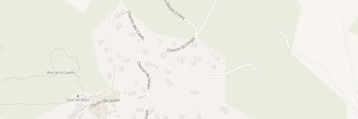 Plan du 5242 Che de Gaujac à La Capelle-et-Masmolène