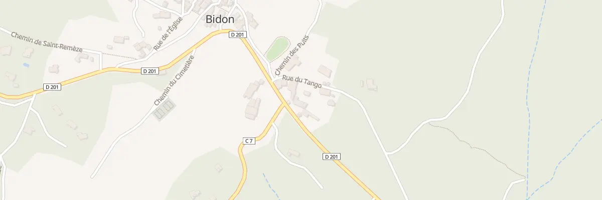 Plan du 5036 La Basse Combe de Bidon à Bidon