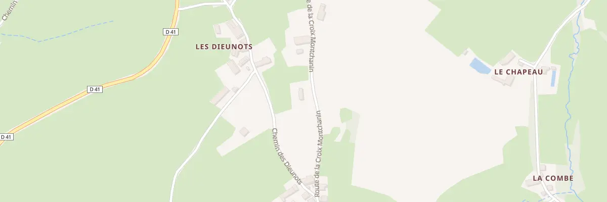 Plan du 386 Rte de la Croix Montchanin à Buffières