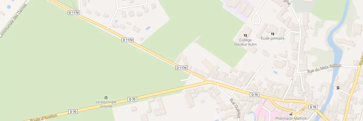 Plan du 8 Av Carnot à Vitteaux