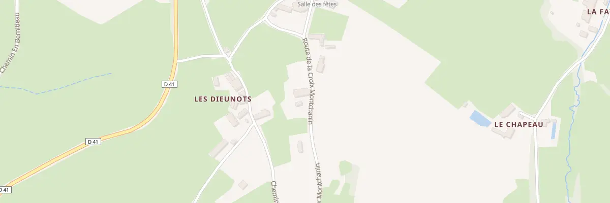 Plan du 310 Rte de la Croix Montchanin à Buffières
