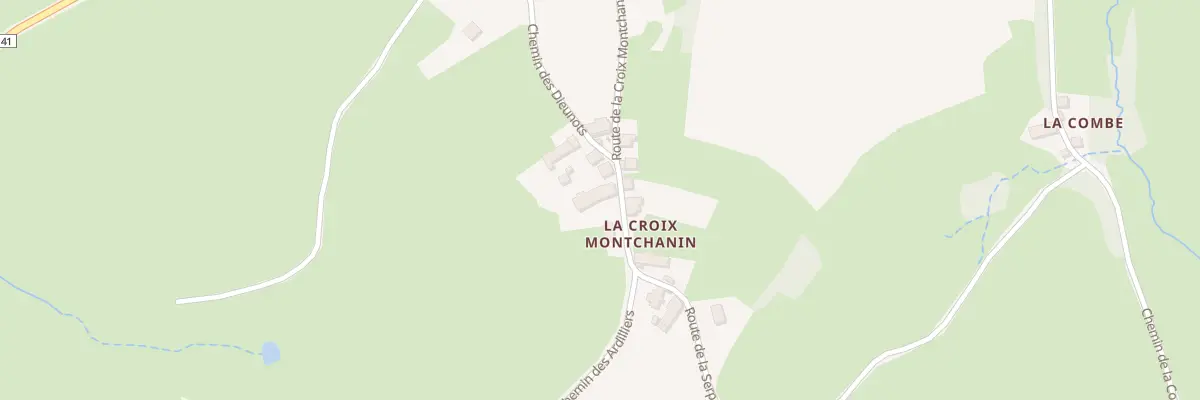 Plan du 586 Rte de la Croix Montchanin à Buffières