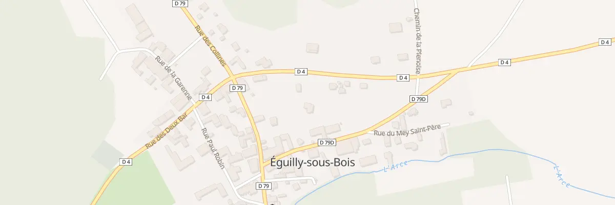 Plan du 18 Rue des Deux Bar à Éguilly-sous-Bois