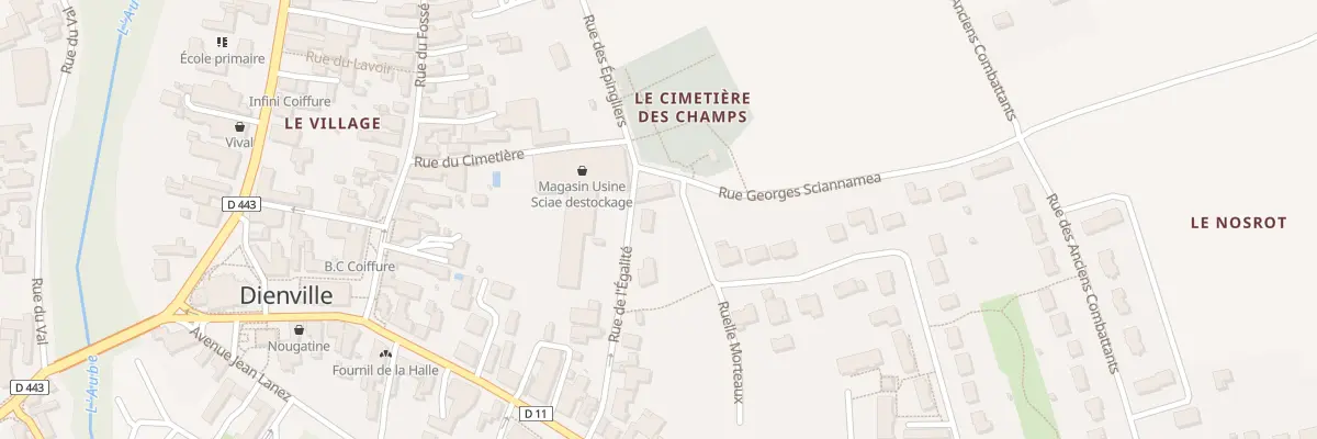 Plan du 10 Rue de l’Egalite à Dienville