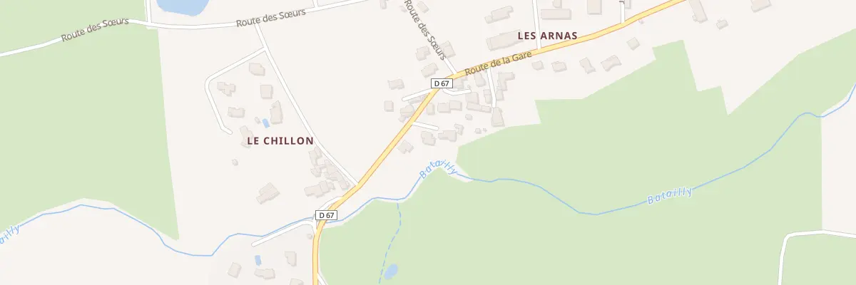 Plan du 1790 Rte de la Gare à Saint-Romain-de-Popey