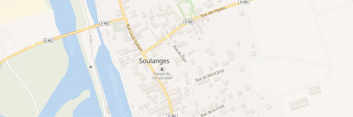 Plan du 1 Rue du Four à Soulanges