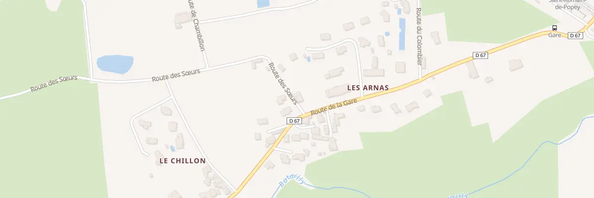 Plan du 711 Rte des Soeurs à Saint-Romain-de-Popey