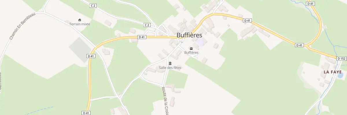 Plan du 33 Rte de la Croix Montchanin à Buffières