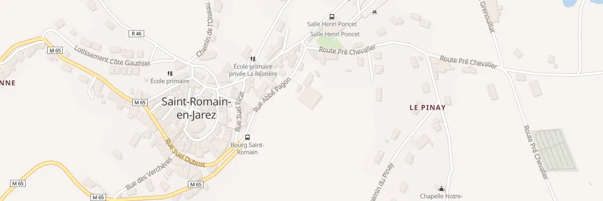 Plan du 188 Rue Abbe Pagon à Saint-Romain-en-Jarez