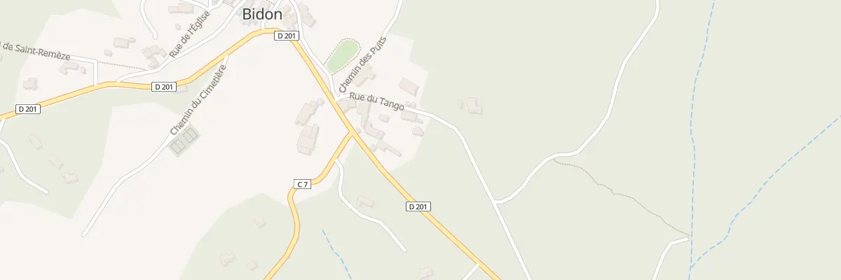 Plan du 5031 La Basse Combe de Bidon à Bidon
