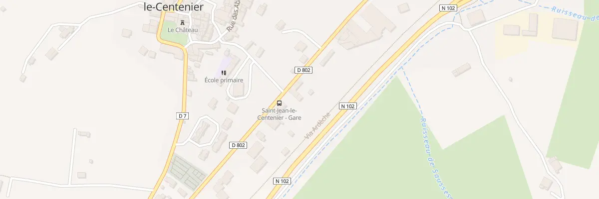 Plan du 5195 La Gare à Saint-Jean-le-Centenier