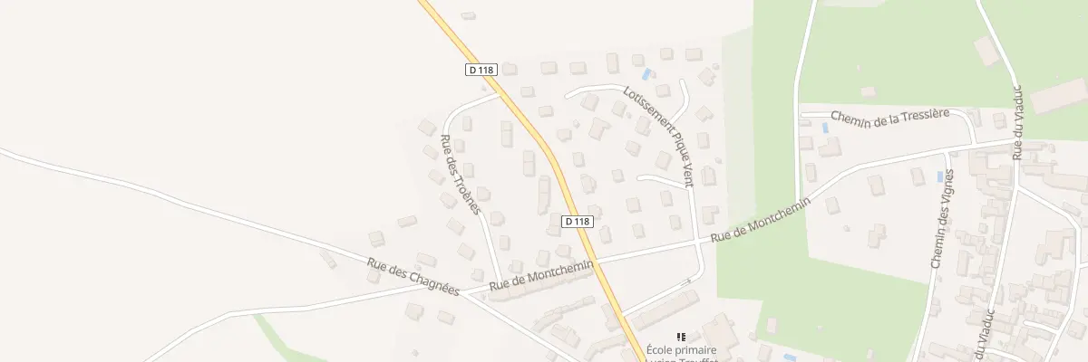 Plan du 9025 Rue de la Croix de la Borde à Sainte-Colombe-sur-Seine