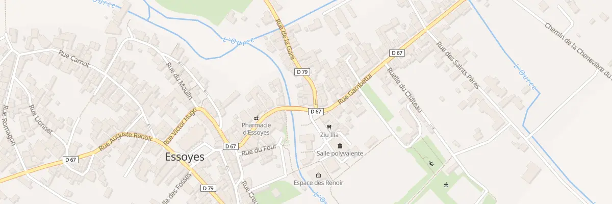 Plan du 3 Rue Gambetta à Essoyes