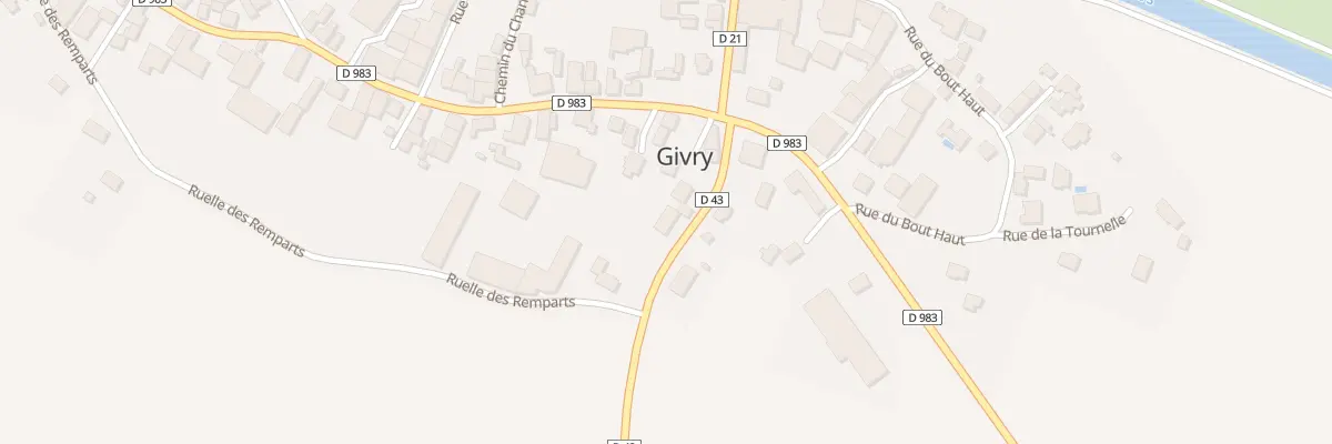 Plan du 5 Rue des Charrons à Givry