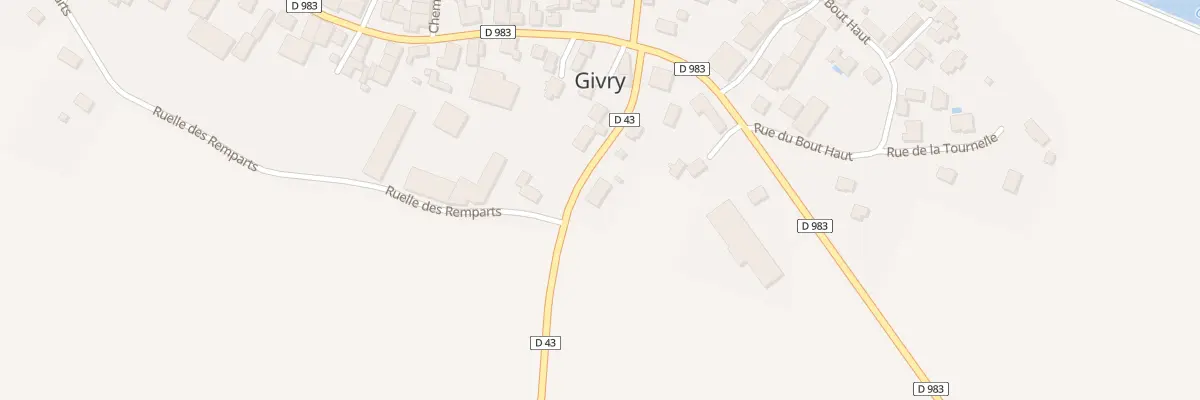 Plan du 8 Rue des Charrons à Givry