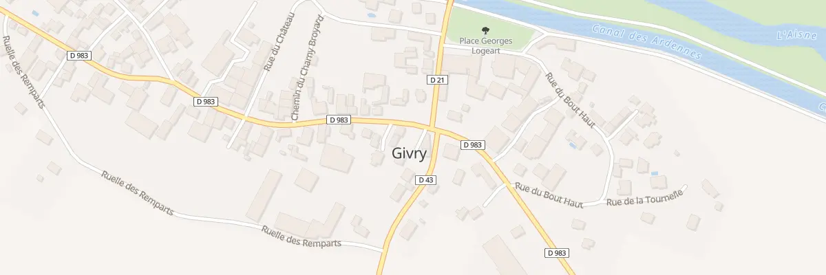 Plan du 1 Rue de la Liberation à Givry