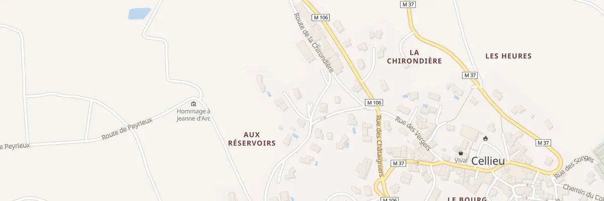 Plan du 84 Rte de Peyrieux à Cellieu
