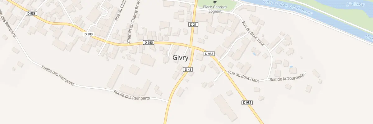 Plan du 1 Imp de l’Oseraie à Givry