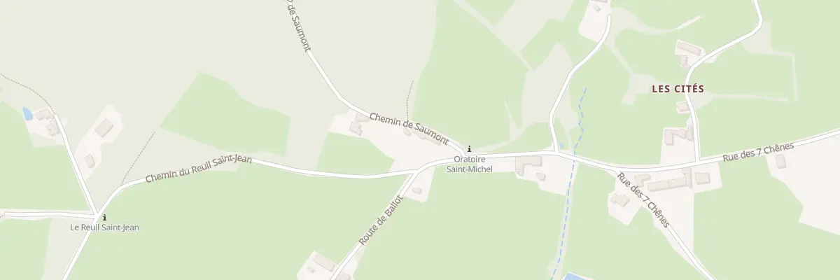 Plan du 1 Che de Saumont à Saint-André-le-Désert
