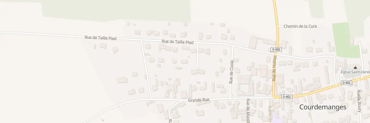 Plan du 19 Rue de Taille Pied à Courdemanges