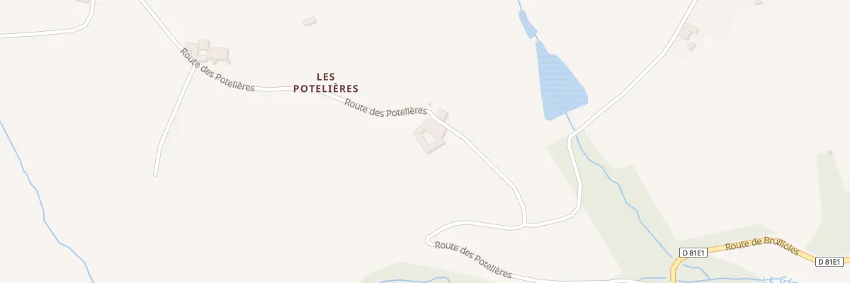 Plan du 57 Rte des Potelières à Bessenay