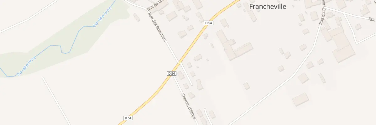 Plan du 2 Rue du Clos de la Vallee à Francheville