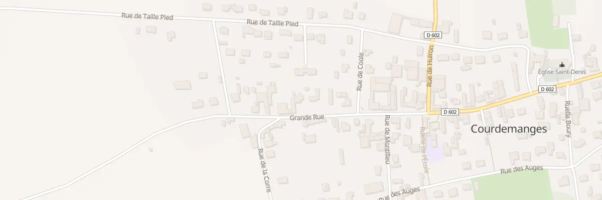Plan du 52 Grande Rue à Courdemanges