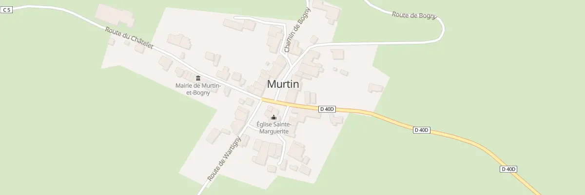 Plan du 2 Pl de l’Eglise à Murtin-et-Bogny
