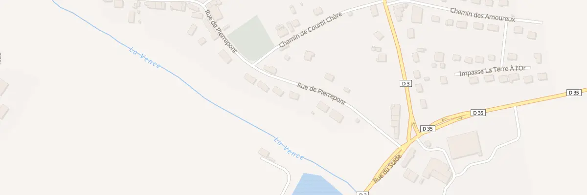 Plan du 28 Rue de Pierrepont à Launois-sur-Vence