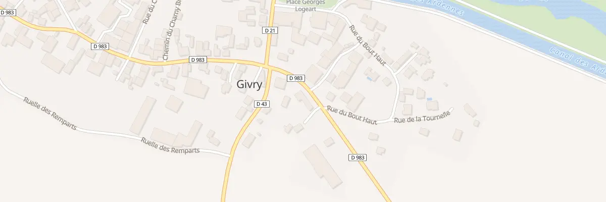 Plan du 1 Rue du Docteur Baudier à Givry