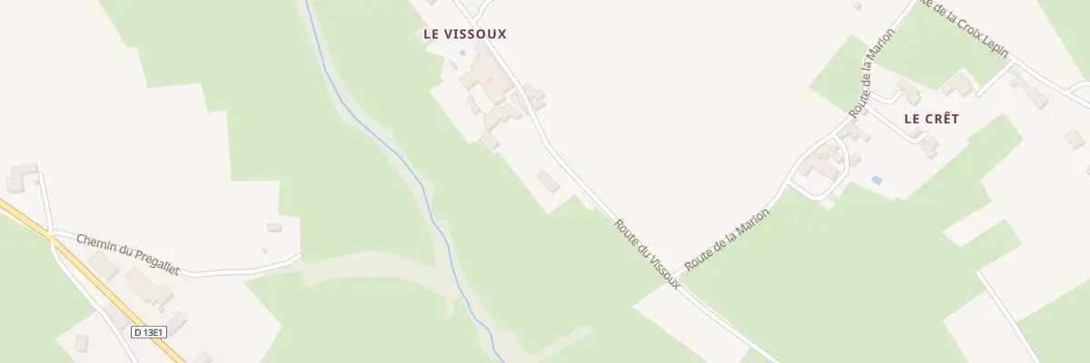 Plan du 896 Rte du Vissoux à Saint-Vérand