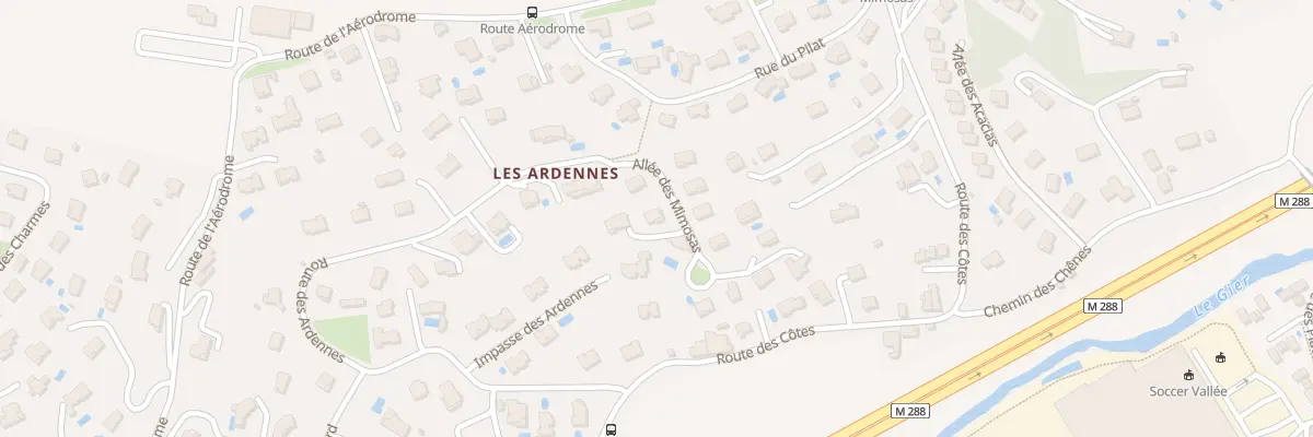Plan du 2 All des Mimosas à L’Horme