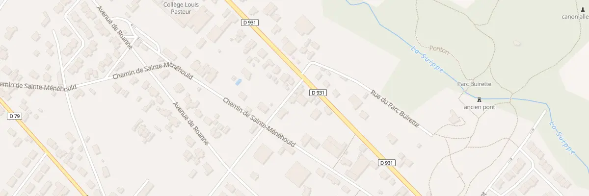 Plan du 2 Rue du Chemin Vert à Suippes