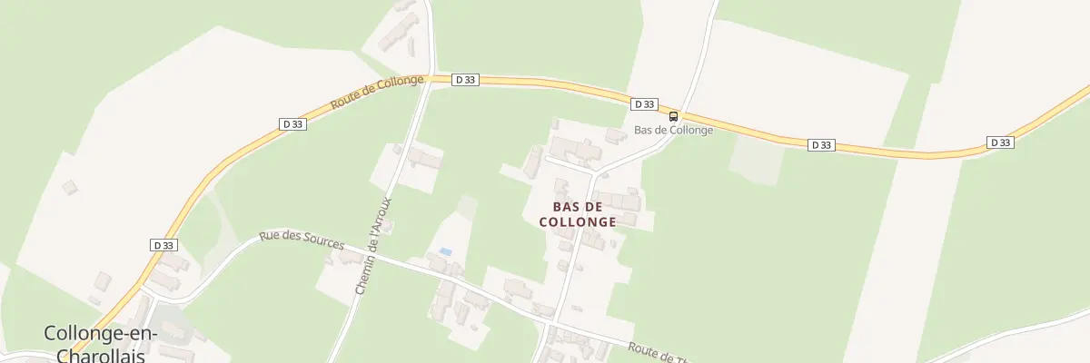 Plan du 1 Imp du Lavoir à Collonge-en-Charollais