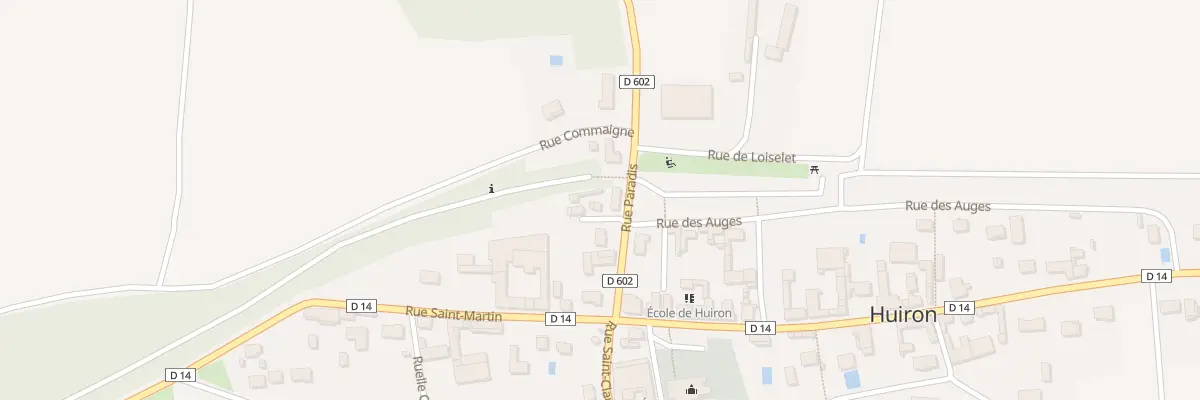 Plan du 9B Rue de Paradis à Huiron
