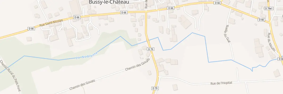 Plan du 10 Rue de la Noblette à Bussy-le-Château
