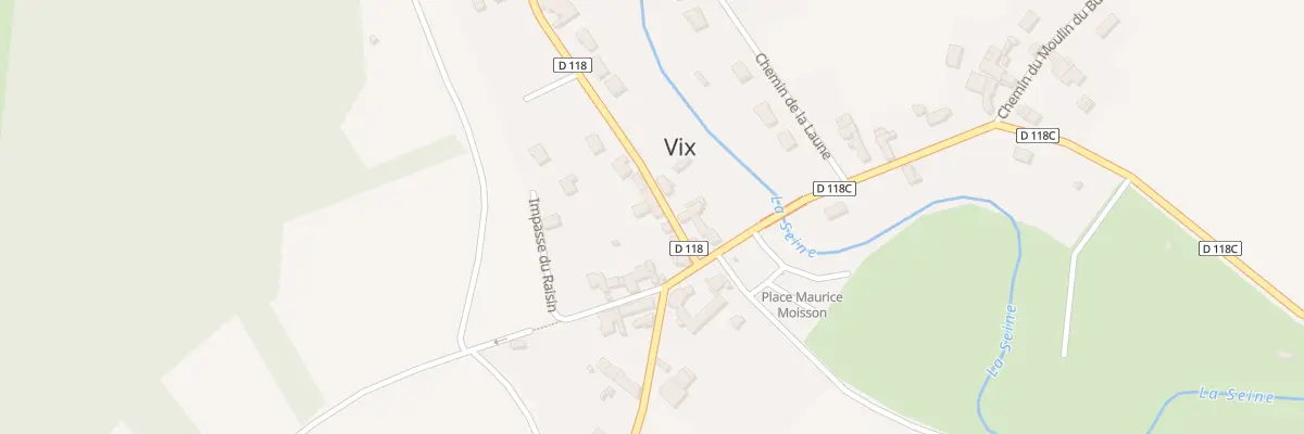 Plan du 2 Rue du Lavoir à Vix