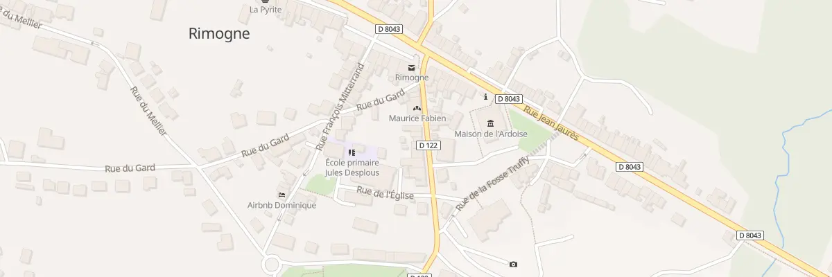 Plan du 84 Rue Jean Baptiste Clement à Rimogne