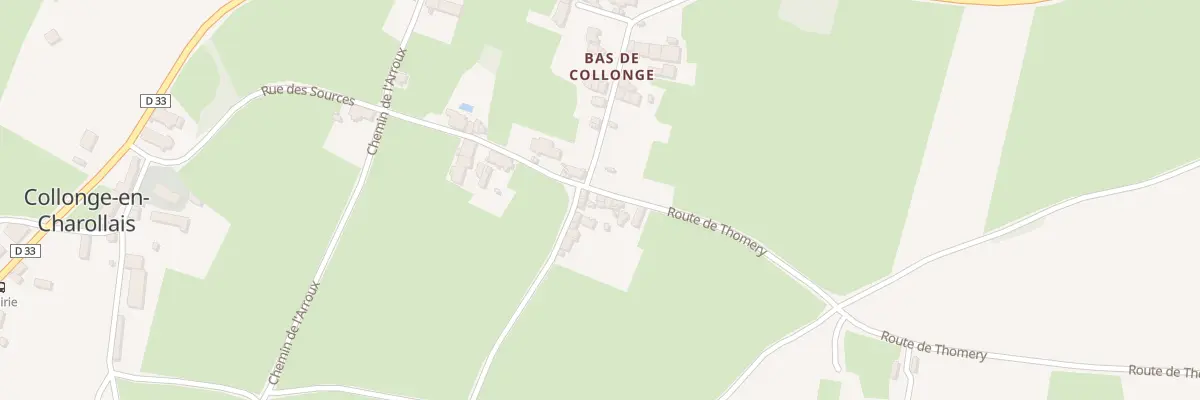 Plan du 2 Rte de Thomery à Collonge-en-Charollais