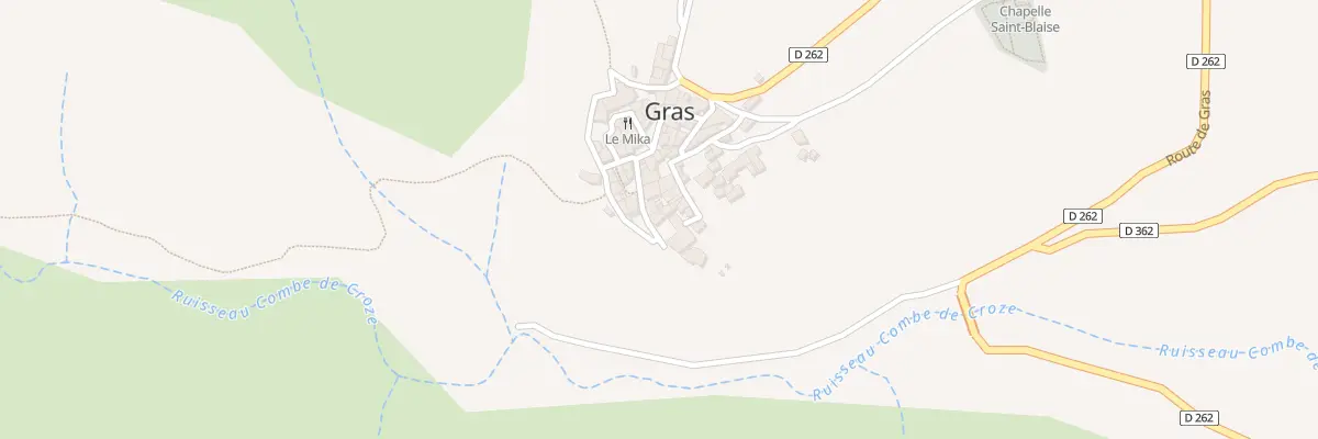 Plan du 3 Le Village à Gras