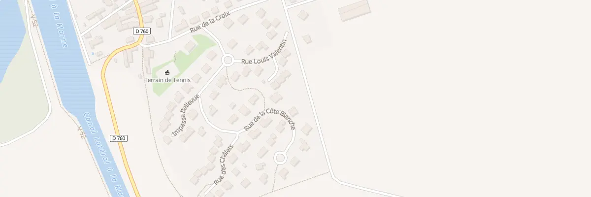 Plan du 16 Rue de la Côte Blanche à Soulanges