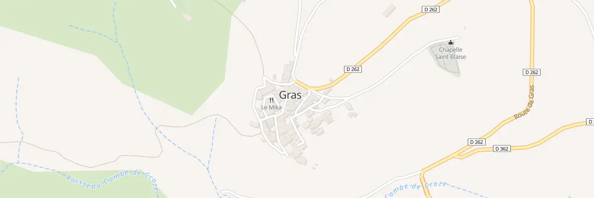 Plan du 5060 Le Village à Gras